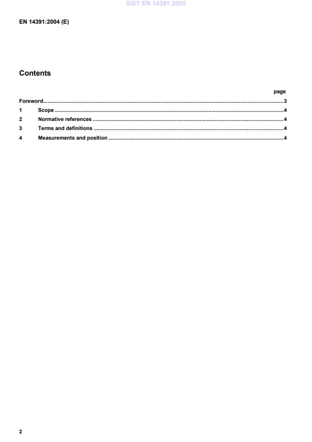 SIST EN 14391:2005 SIST EN 14391:2005 - Page 4 preview