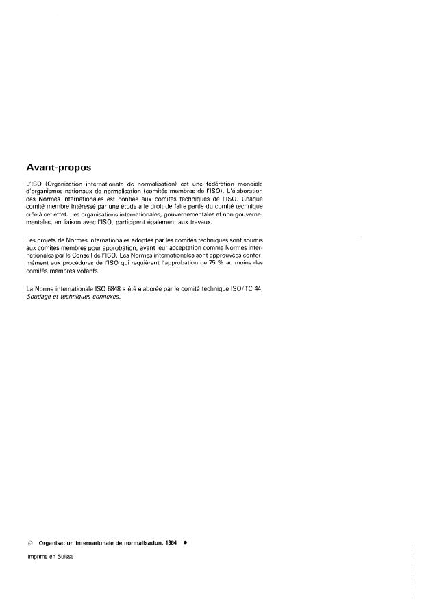 ISO 6848:1984 ISO 6848:1984 - Électrodes de tungstene pour soudage a l'arc en atmosphere inerte, et pour soudage et coupage plasma -- Codification - Page 2 preview