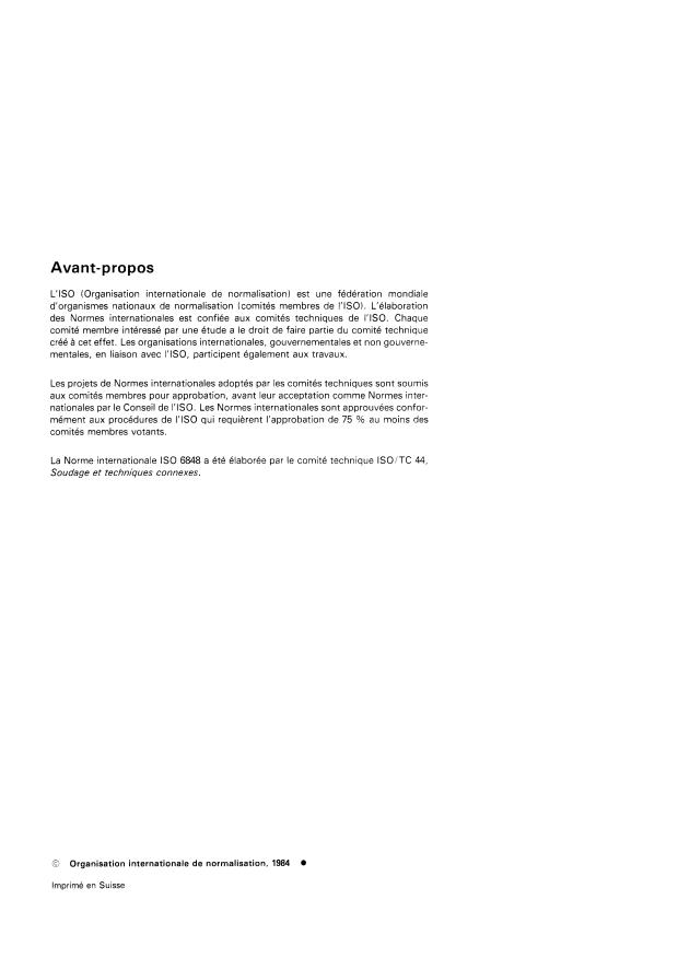 ISO 6848:1984 ISO 6848:1984 - Électrodes de tungstene pour soudage a l'arc en atmosphere inerte, et pour soudage et coupage plasma -- Codification - Page 2 preview