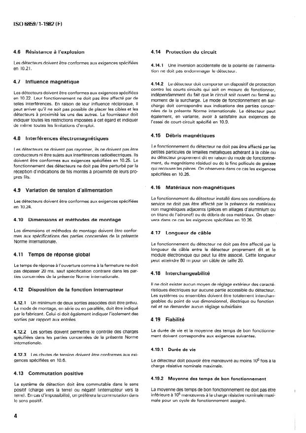 ISO 6859-1:1982 ISO 6859-1:1982 - Aéronautique -- Détecteurs de proximité - Page 4 preview