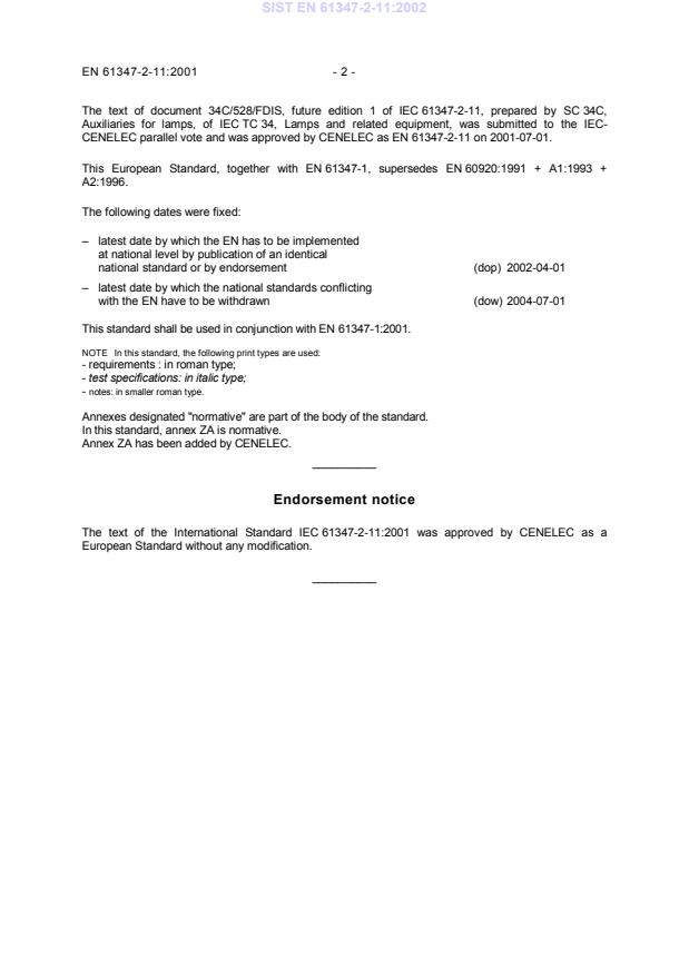 SIST EN 61347-2-11:2002 SIST EN 61347-2-11:2002 - Page 4 preview