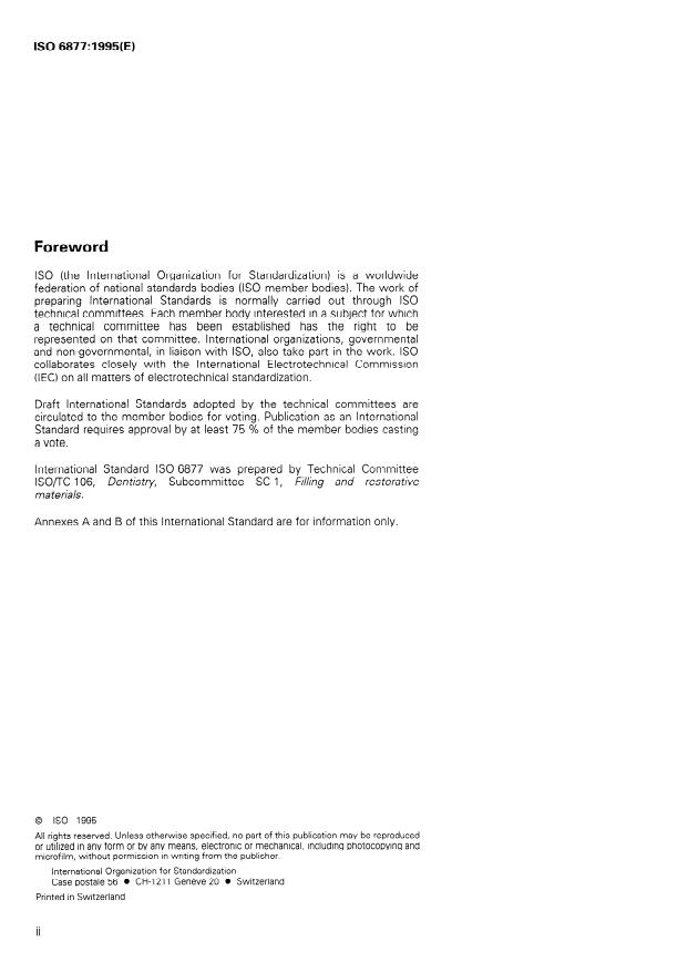 ISO 6877:1995 ISO 6877:1995 - Dental root-canal obturating points - Page 2 preview