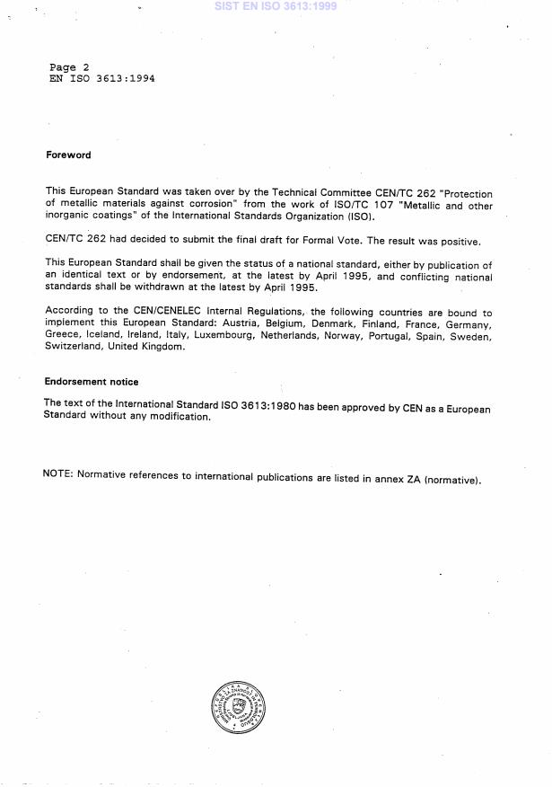 EN ISO 3613:1994 EN ISO 3613:1999 - Page 4 preview