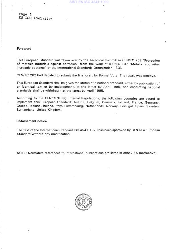 EN ISO 4541:1994 EN ISO 4541:1999 - Page 4 preview