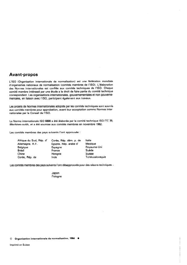 ISO 6898:1984 ISO 6898:1984 - Presses mécaniques a bâti en col de cygne -- Capacités et dimensions - Page 2 preview