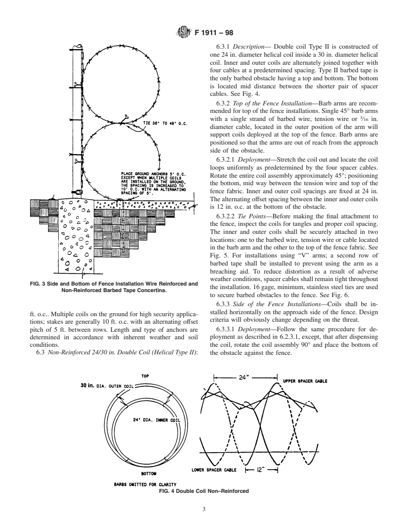 ASTM F1911-98 - Standard Practice for Installation of Barbed Tape