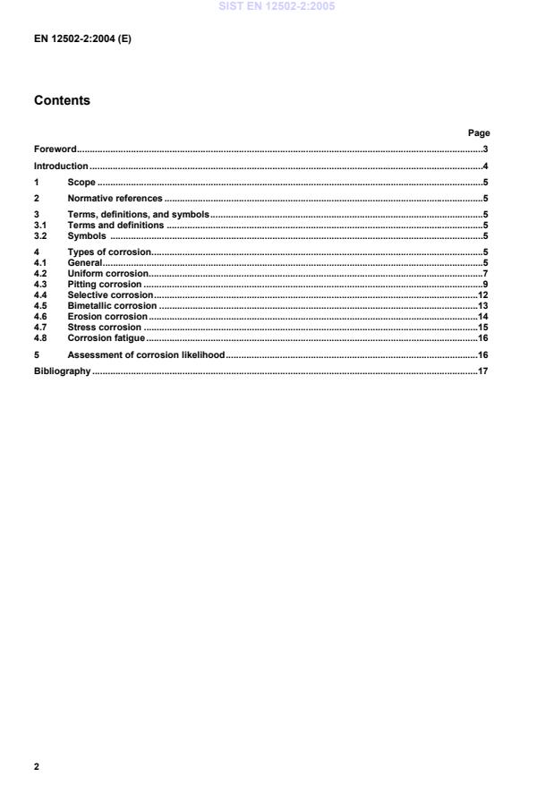 EN 12502-2:2004 EN 12502-2:2005 - Page 4 preview