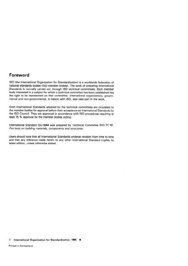 ISO 6944:1985 ISO 6944:1985 - Fire resistance tests -- Ventilation ducts - Page 2 preview