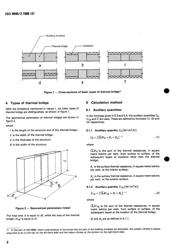 ISO 6946-2:1986 ISO 6946-2:1986 - Thermal insulation -- Calculation methods - Page 4 preview