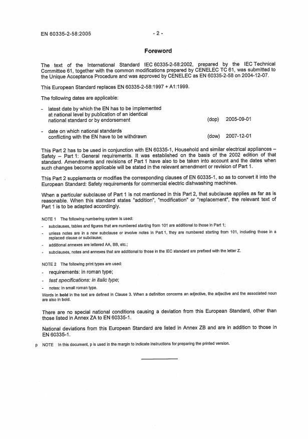 SIST EN 60335-2-58:2005 SIST EN 60335-2-58:2005 - Page 4 preview