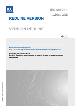 IEC 60601-1:2005+AMD1:2012 CSV - Medical electrical equipment - Part 1: General requirements for basic safety and essential performance
Released:8/20/2012
Isbn:9782832203316 - Page 4 preview