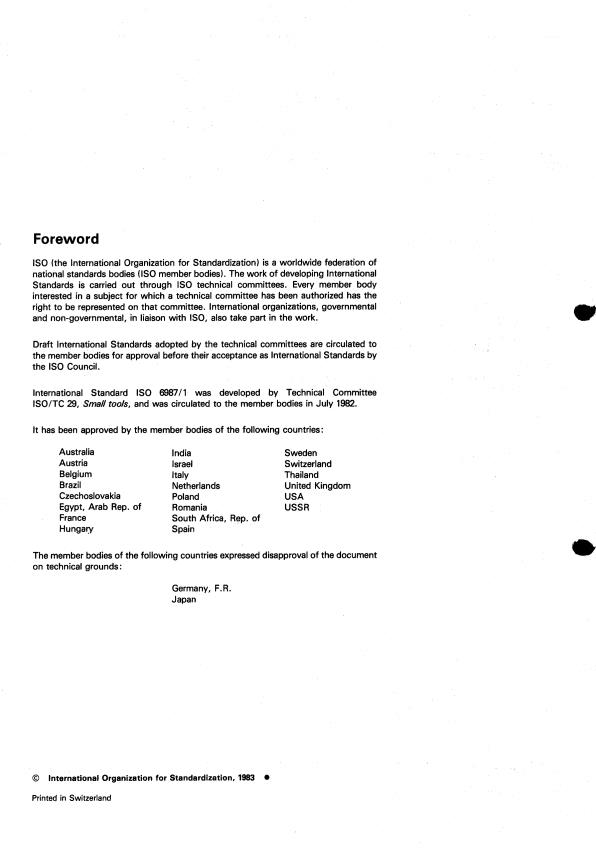 ISO 6987-1:1983 - Indexable hardmetal (carbide) inserts with rounded