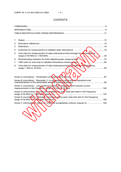 CISPR 16-1-4:2003+AMD1:2004 CSV - Specification for radio disturbance and immunity measuring apparatus and methods - Part 1-4: Radio disturbance and immunity measuring apparatus - Ancillary equipment - Radiated disturbances
Released:5/6/2004 - Page 4 preview