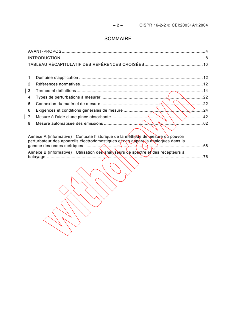CISPR 16-2-2:2003 CISPR 16-2-2:2003+AMD1:2004 CSV - Specification for radio disturbance and immunity measuring apparatus and methods - Part 2-2: Methods of measurement of disturbances and immunity - Measurement of disturbance power
Released:6/28/2004
Isbn:2831875471 - Page 4 preview