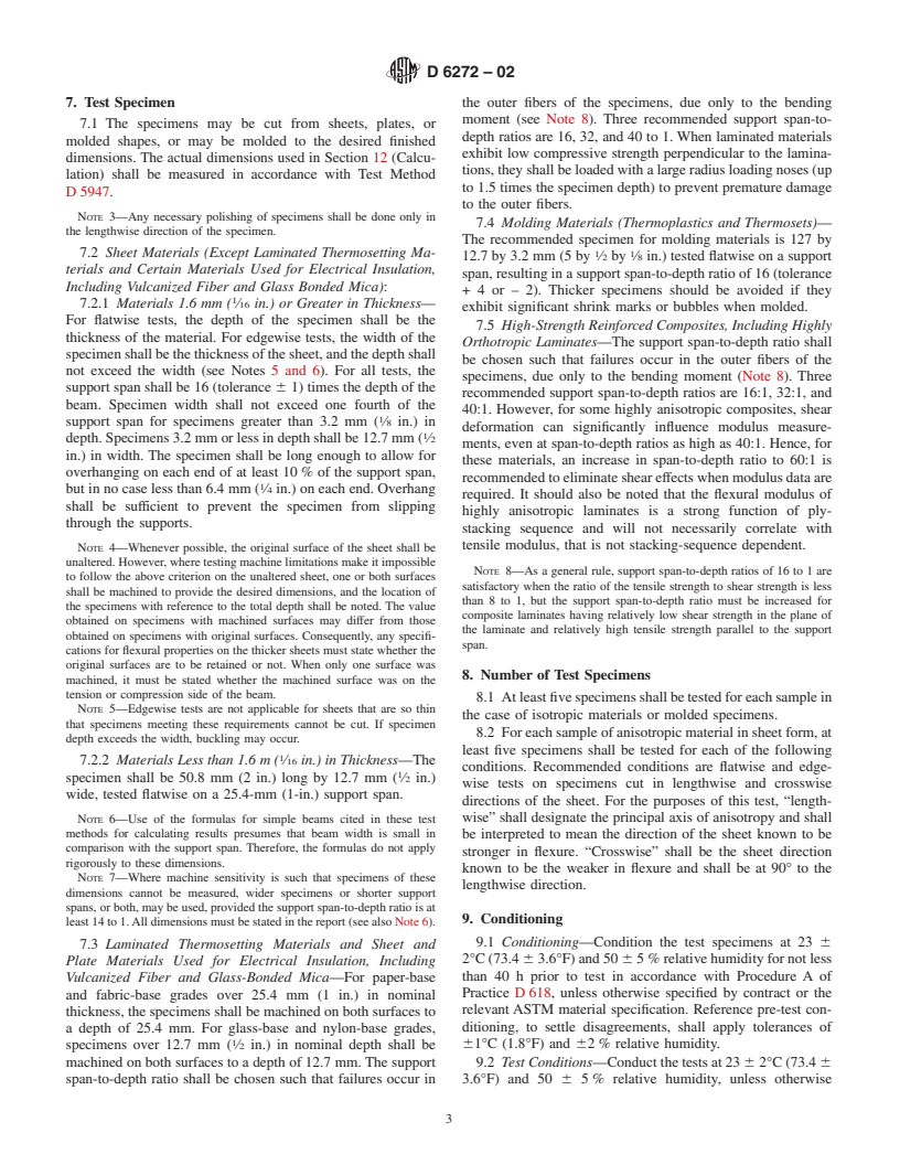 ASTM D6272-02 - Standard Test Method for Flexural Properties of Unreinforced and Reinforced Plastics and Electrical Insulating Materials by Four-Point Bending