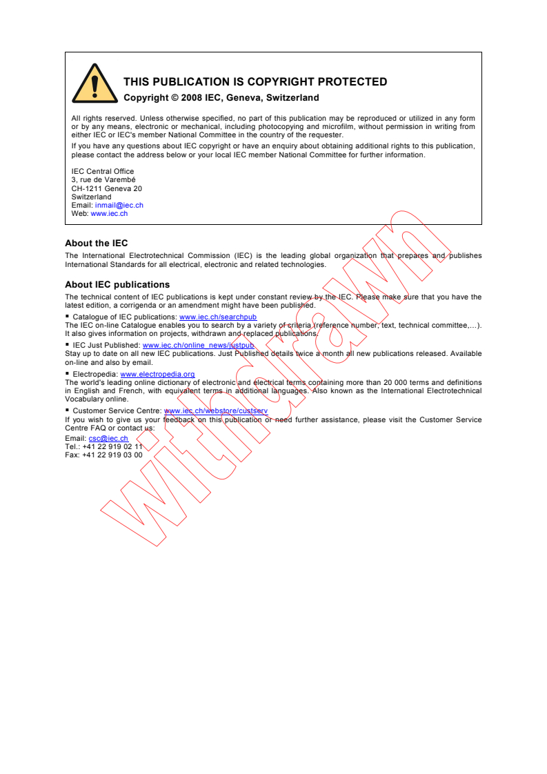 IEC 62320-2:2008 IEC 62320-2:2008 - Maritime navigation and radiocommunication equipment and systems - Automatic identification system (AIS) - Part 2: AIS AtoN Stations - Operational and performance requirements, methods of testing and required test results
Released:3/26/2008
Isbn:2831896207 - Page 2 preview
