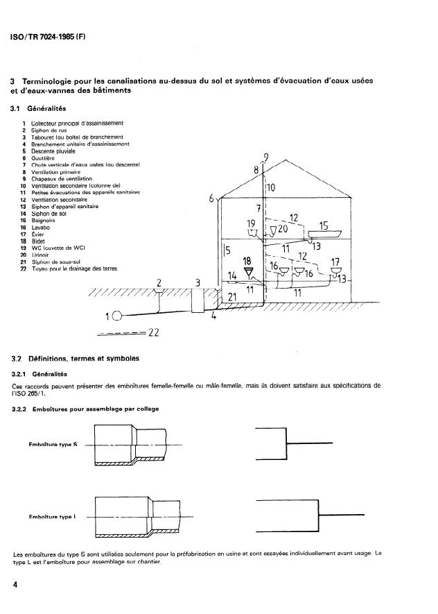 ISO/TR 7024:1985 ISO/TR 7024:1985 - Évacuation au-dessus du sol -- Techniques et mise en oeuvre recommandées pour l'installation des canalisations d'évacuation en polychlorure de vinyle non plastifié (PVC-U) dans les systemes placés au-dessus du sol a l'intérieur des bâtiments - Page 4 preview