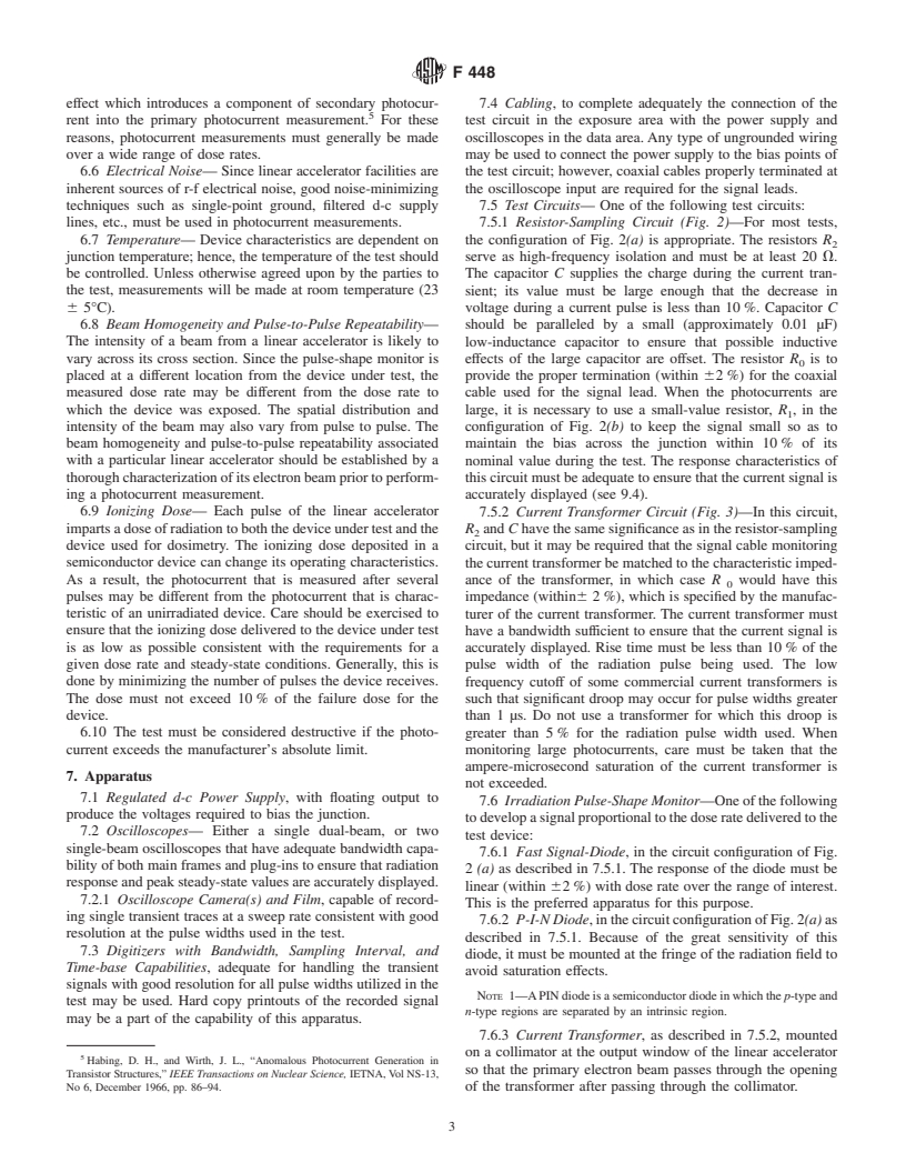 ASTM F448-99 - Test Method for Measuring Steady-State Primary Photocurrent