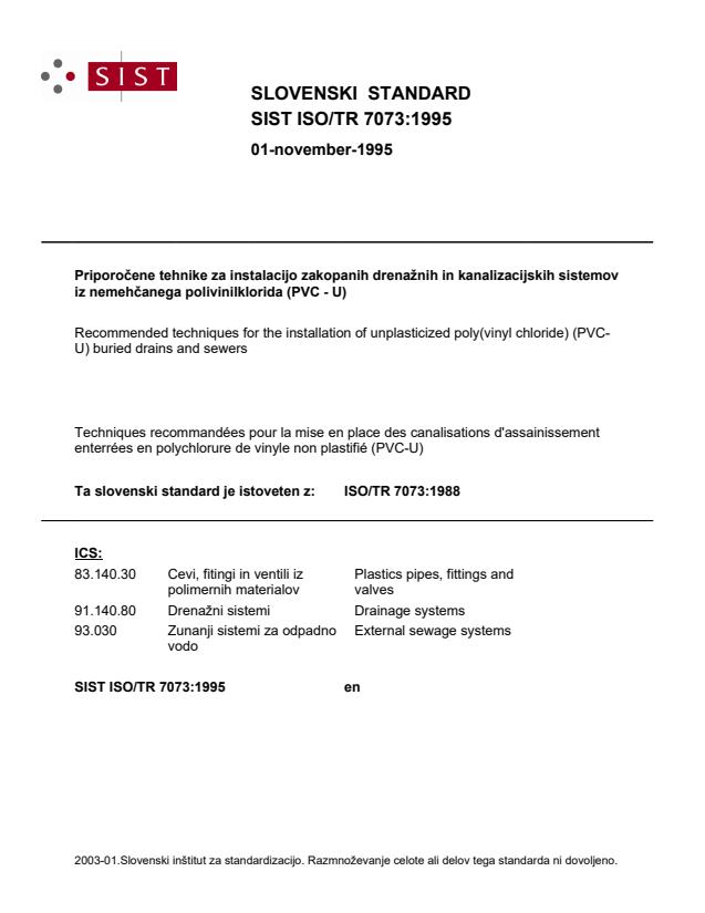 ISO/TR 7073:1995