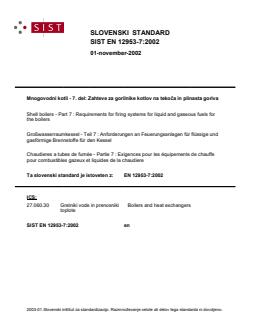 EN 12953-7:2002 - Page 1 preview