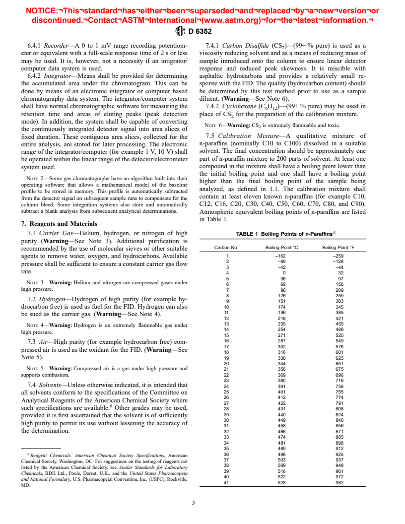 ASTM D6352-98 - Standard Test Method for Boiling Range Distribution of Petroleum Distillates in Boiling Range from 174 to 700&#176C by Gas Chromatography