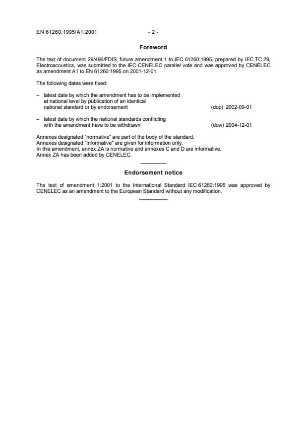 EN 61260:1995/A1:2001 EN 61260:1998/A1:2006 - Page 4 preview