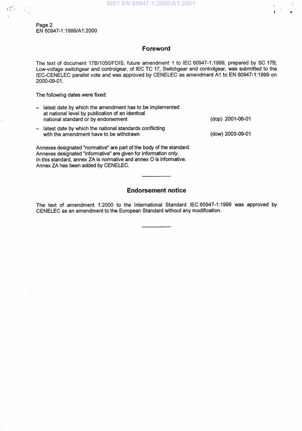 EN 60947-1:1999/A1:2000 EN 60947-1:2000/A1:2001 - Page 4 preview