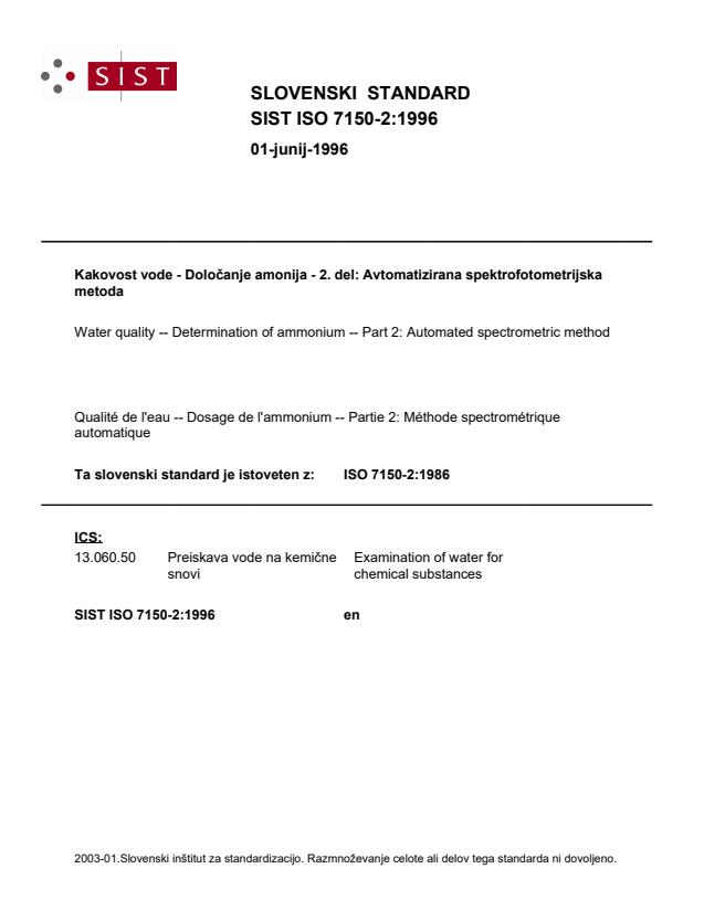 ISO 7150-2:1996