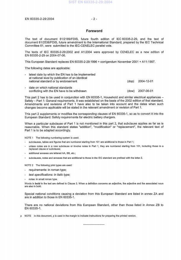 EN 60335-2-29:2004 EN 60335-2-29:2004 - Page 4 preview