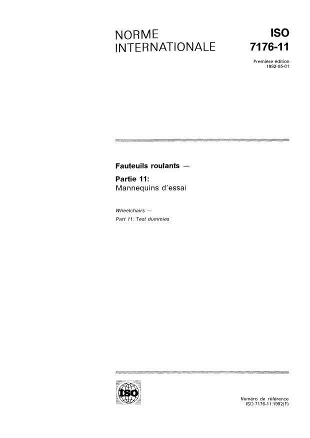 ISO 7176-11:1992 - Fauteuils roulants