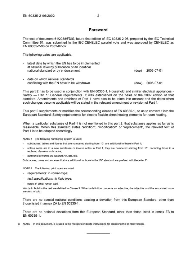 EN 60335-2-96:2002 EN 60335-2-96:2003 - Page 4 preview