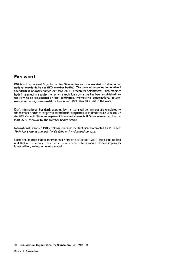 ISO 7193:1985 ISO 7193:1985 - Wheelchairs -- Maximum overall dimensions - Page 2 preview