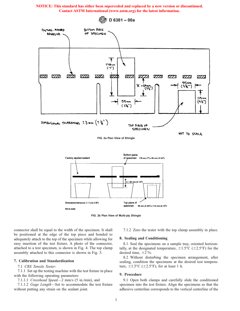 ASTM D6381-00a - Standard Test Method for Measurement of Asphalt Shingle Tab Mechanical Uplift Resistance