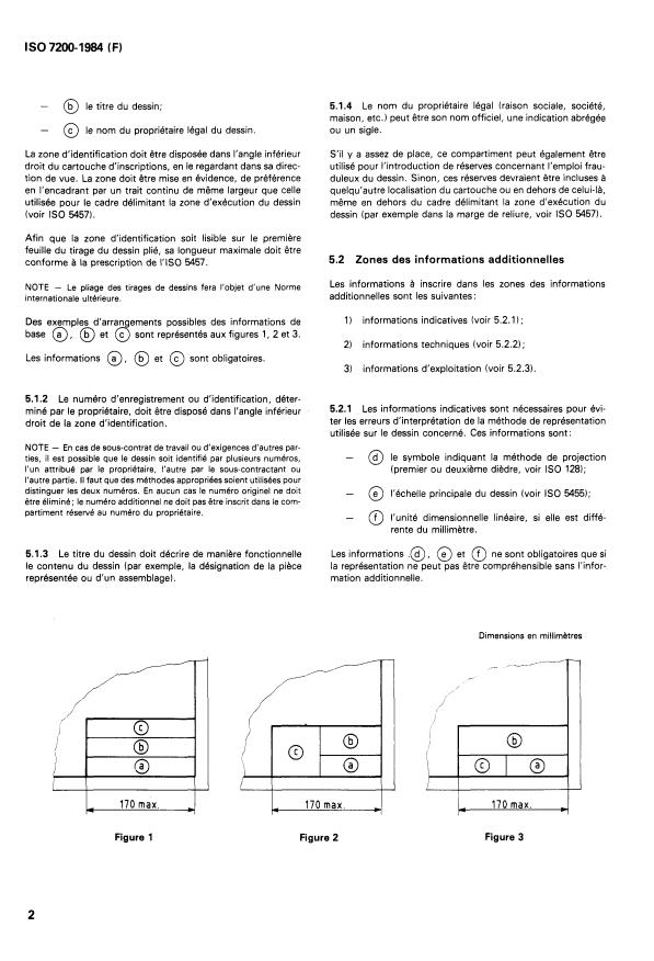 ISO 7200:1984 ISO 7200:1984 - Dessins techniques -- Cartouches d'inscriptions - Page 4 preview