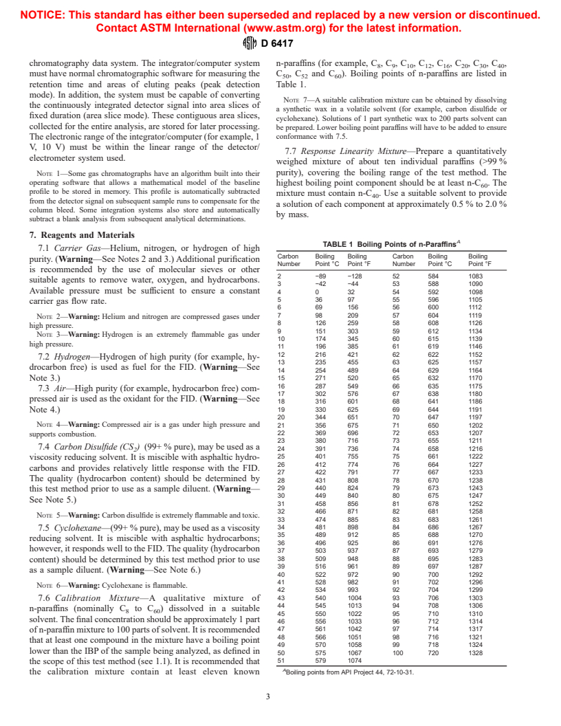 ASTM D6417-99 - Standard Test Method for Estimation of Engine Oil Volatility by Capillary Gas Chromatography