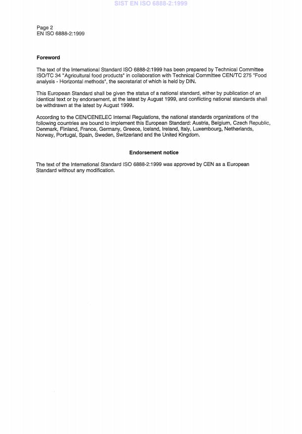 EN ISO 6888-2:1999 EN ISO 6888-2:1999 - Page 4 preview