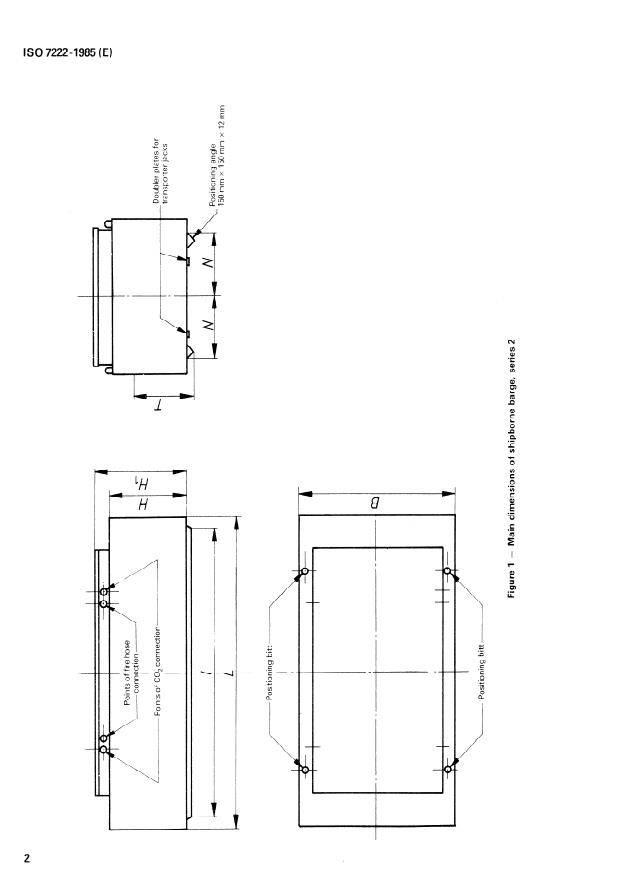 ISO 7222:1985 ISO 7222:1985 - Shipbuilding -- Shipborne barges, series 2 -- Main dimensions - Page 4 preview