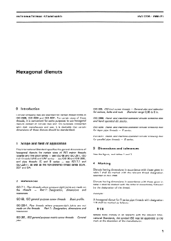 ISO 7226:1988 ISO 7226:1988 - Hexagonal dienuts
Released:5/19/1988 - Page 3 preview