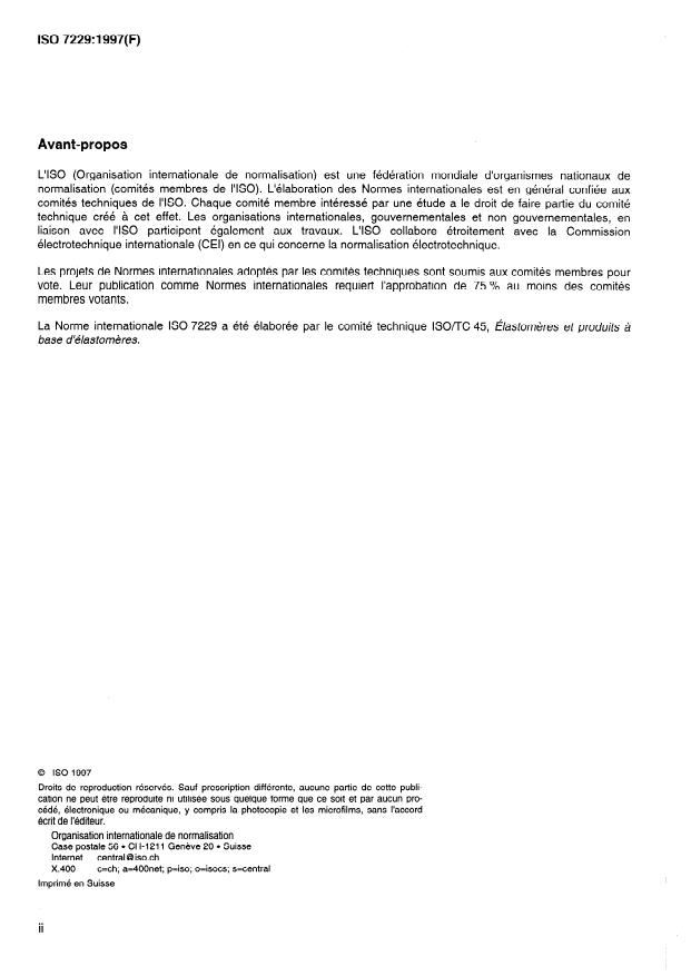 ISO 7229:1997 ISO 7229:1997 - Supports textiles revetus de caoutchouc ou de plastique -- Mesure de la perméabilité aux gaz - Page 2 preview
