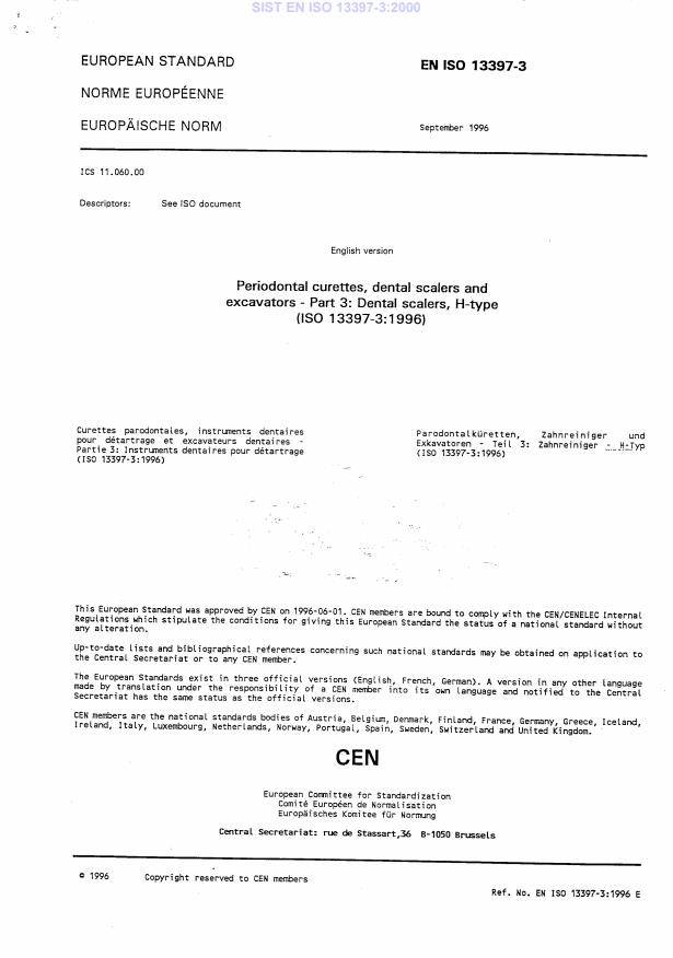 EN ISO 13397-3:1996 EN ISO 13397-3:2000 - Page 3 preview