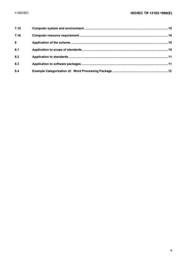 ISO/IEC TR 12182:1998 - Information technology -- Categorization of software