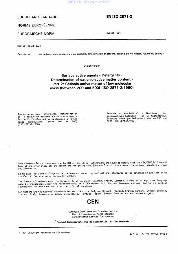 EN ISO 2871-2:1997