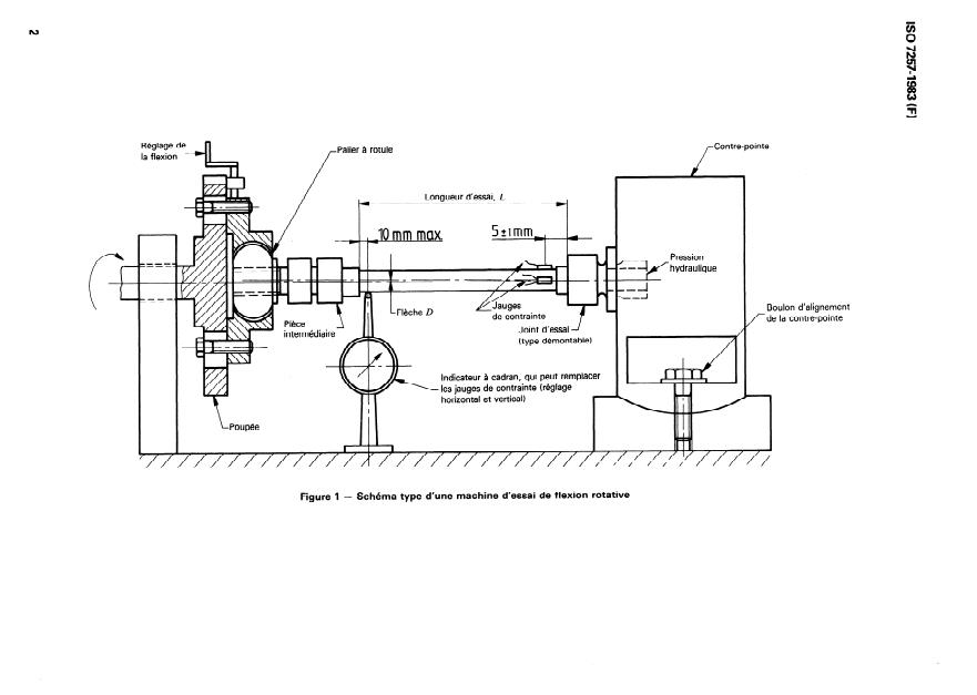 ISO 7257:1983 ISO 7257:1983 - Aéronautique -- Joints et raccords pour tubes hydrauliques -- Essai de flexion rotative - Page 4 preview