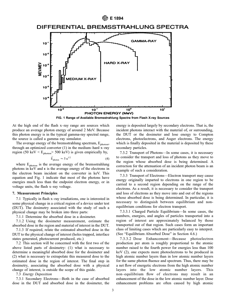 ASTM E1894-97 - Standard Guide for Selecting Dosimetry Systems for Application in Pulsed X-Ray Sources