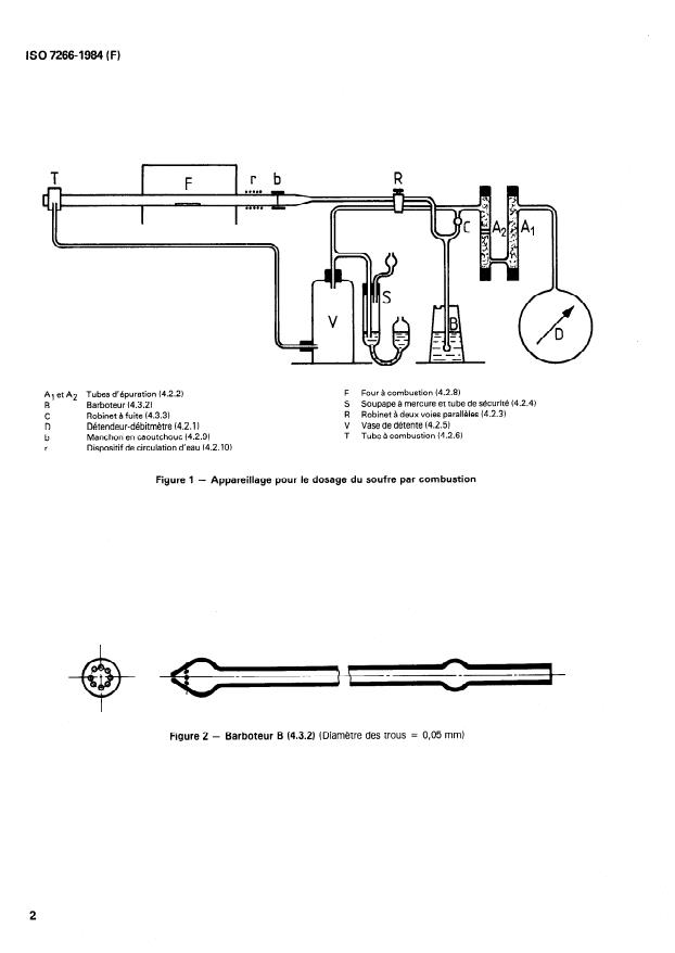 ISO 7266:1984 ISO 7266:1984 - Cuivre et alliages de cuivre -- Dosage du soufre -- Méthode titrimétrique apres combustion - Page 4 preview