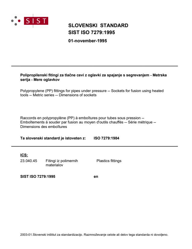 ISO 7279 1995