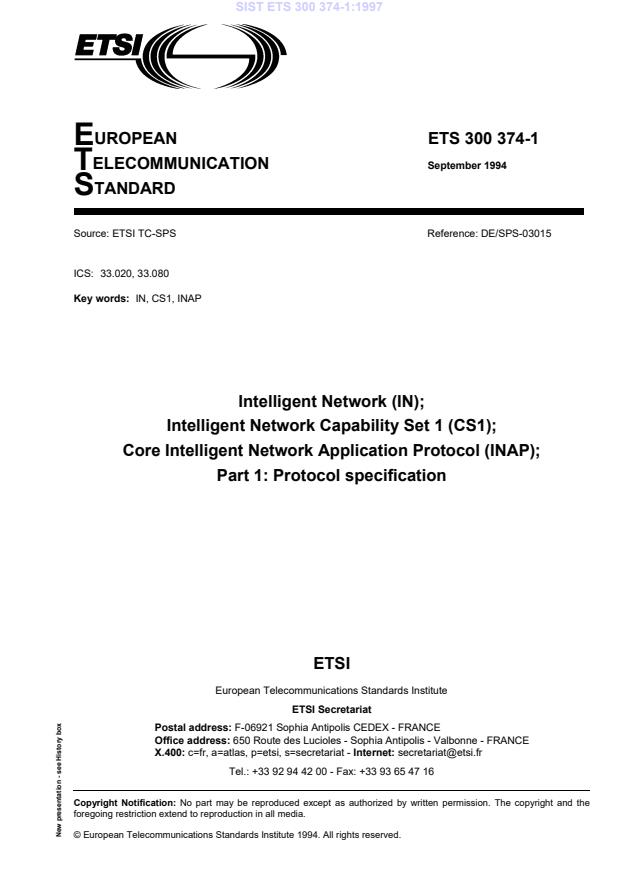 SIST ETS 300 374-1:1997