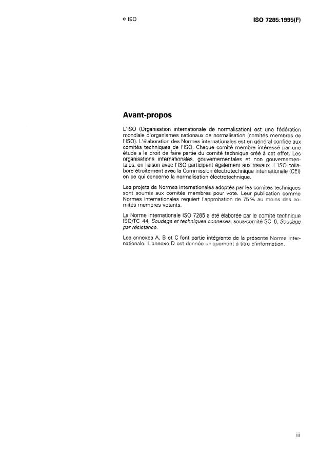 ISO 7285:1995 - Vérins pneumatiques pour soudage multipoints mécanisés
