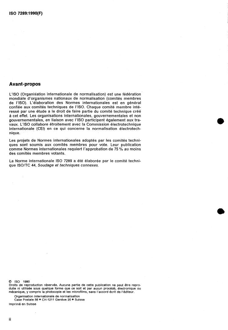 ISO 7289:1990 ISO 7289:1990 - Quick-action couplings with shut-off valve for welding, cutting and allied processes
Released:11/8/1990 - Page 2 preview