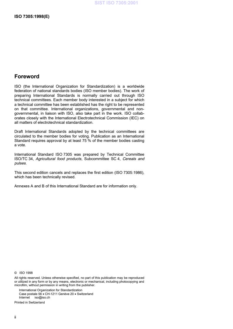 ISO 7305:1998 ISO 7305:2001 - Page 4 preview